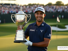 Aaron Rai Wins 2026 PGA Championship Aaron Rai holding the Wanamaker Trophy at the 2026 PGA Championship