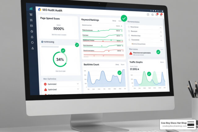 Top 10 best optimizing tool for website audit dashboard showing SEO health metrics