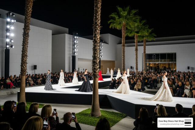 Dior Cruise 2027 runway at LACMA David Geffen Galleries Los Angeles