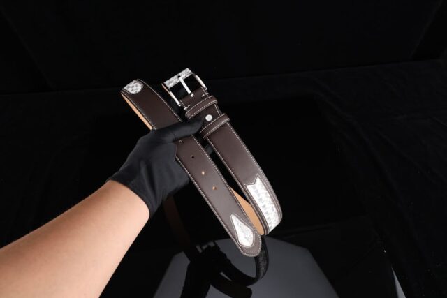 custom-leather-cowboy-belts-for-businesses-and-events-image Custom leather cowboy belts with branded corporate buckles