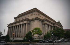 DOJ Blocks IRS From Auditing Trump Family DOJ building Washington DC IRS settlement Trump audit ban May 2026