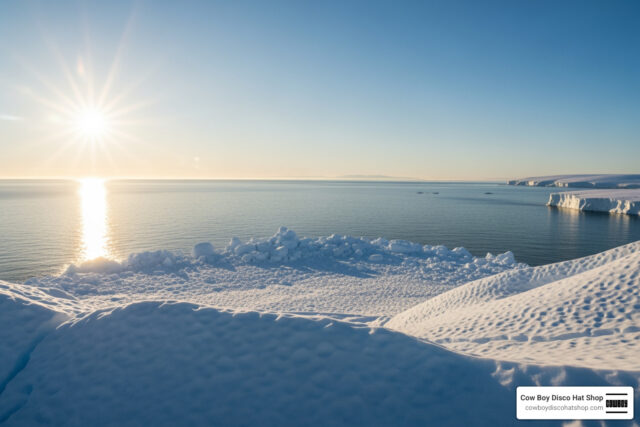 Antarctica vast ice shelf under May 2026 sun with Southern Ocean horizon