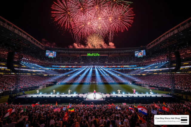 fifa-announces-super-bowl-style-world-cup-final-halftime-show-featuring-madonna-shakira-and-bts-image FIFA World Cup 2026 halftime show Madonna Shakira BTS MetLife Stadium concert stage