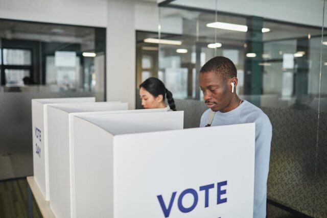 Georgia Primary Election 2026 voters at polling stations