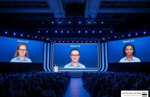 Google unveils Gemini 3.5 Flash and new AI agents at I/O Google I/O 2026 keynote stage Gemini 3.5 AI agents