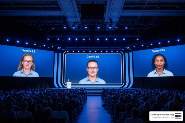 o-image Google I/O 2026 keynote stage Gemini 3.5 AI agents