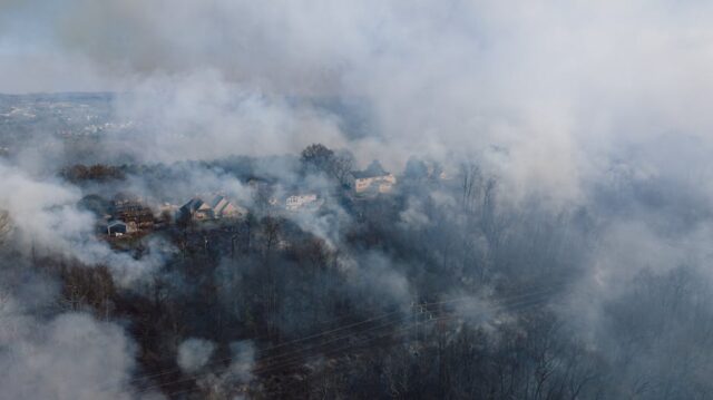 Sandy Fire brush fire smoke over Simi Valley May 2026
