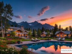 The 2026 Hot List: 10 Defining American Luxury Resorts American luxury resort at sunset with mountain backdrop