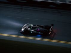 The Hypercar Horizon: Next-Gen Speed futuristic hypercar on a neon-lit track