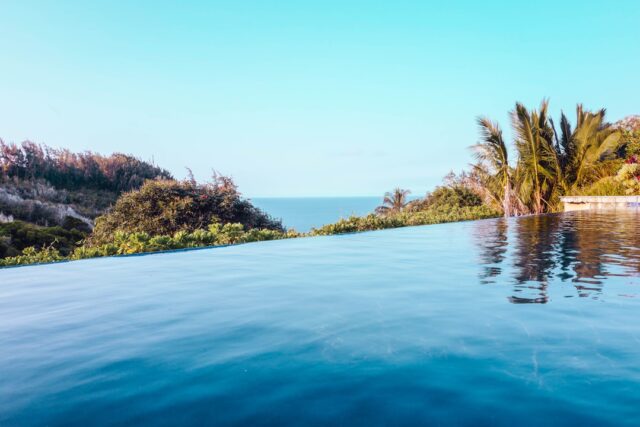 luxury infinity pool overlooking the ocean