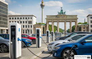The Unfiltered Truth About EU Carmakers Paving Way for Chinese Rivals EU carmakers pave way for Chinese rivals electric vehicle charging station Berlin