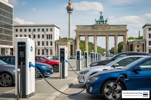 EU carmakers pave way for Chinese rivals electric vehicle charging station Berlin
