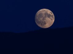 Stream Tonight’s Tiny but Mighty Blue Micromoon Live Blue Micromoon rising over dark horizon at lunar apogee
